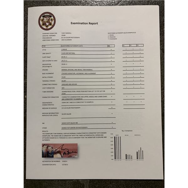 The Odd Couple signed photo. GFA Authenticated