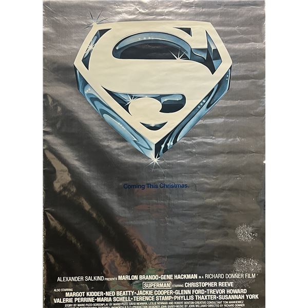Rare Superman metallic original movie poster