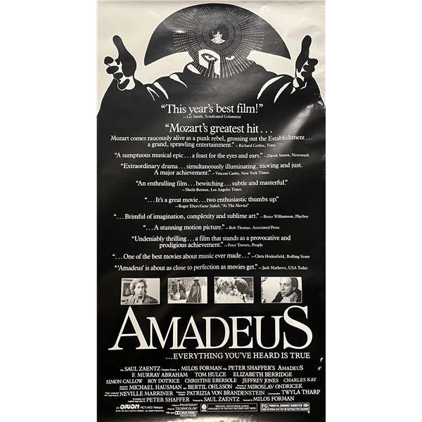 Amadeus 1984 original movie poster