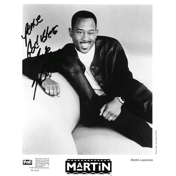 Martin Lawrence signed photo