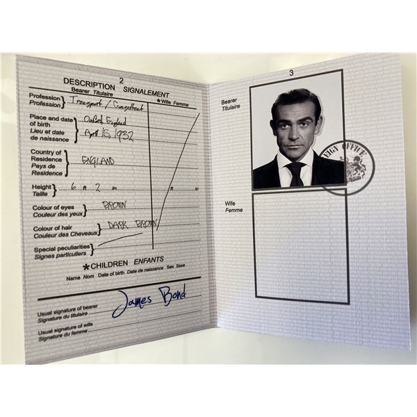 James Bond passport movie Replica  prop