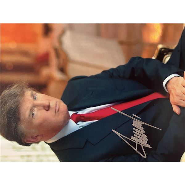 45th President Donald Trump signed photo