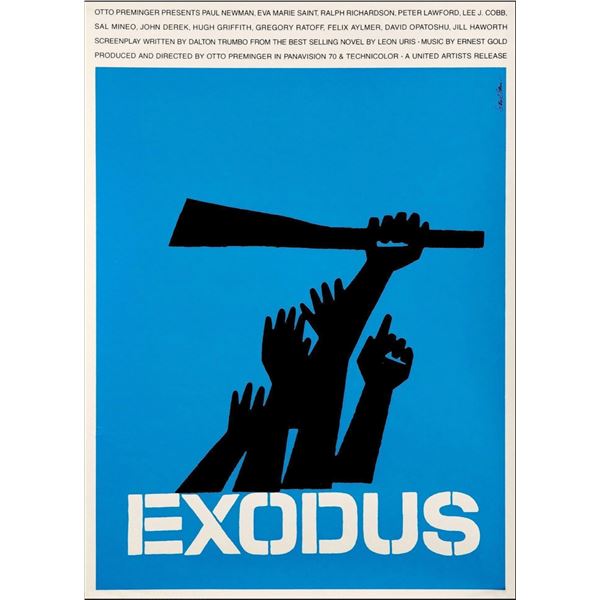 Rare Exodus 1960 original movie poster