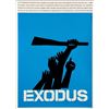 Image 1 : Rare Exodus 1960 original movie poster