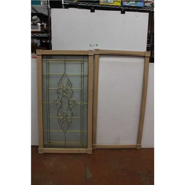 *Fluted Architectural Series Window with Extra Frame - As Is, 27 3/4" x 51"