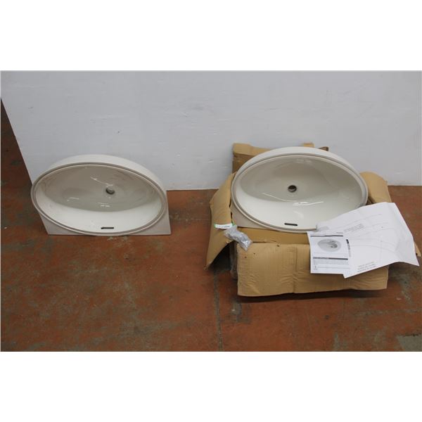 *(2) Undercounter Lavatory Sinks - As Is