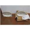 Image 1 : *(2) Undercounter Lavatory Sinks - As Is