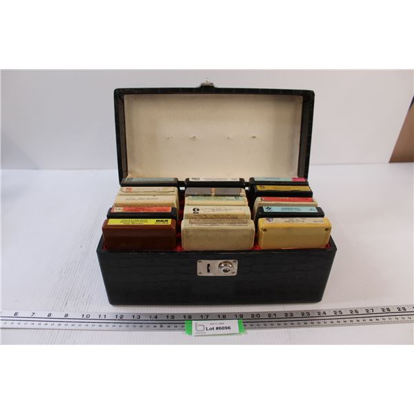 (15) 8-Track Tapes with Case