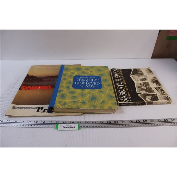 (3) Vintage Books - Western Canada, Saskatchewan, Song Book