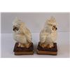 Image 4 : (2) Owl Decorations/Bookends - Chips