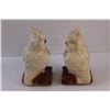 Image 5 : (2) Owl Decorations/Bookends - Chips
