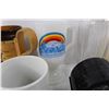 Image 11 : (7) Various Different Coffee Cups- Captain Cook, Vancouver, Beer Steins, Heinz 57 Bottle, Coasters, 