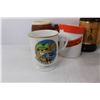 Image 9 : (7) Various Different Coffee Cups- Captain Cook, Vancouver, Beer Steins, Heinz 57 Bottle, Coasters, 