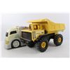 Image 2 : *Vintage Diecast Tonka Dump Truck- Some Damage, Plastic Car Hauling Truck