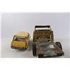 Image 3 : (2) Vintage Diecast Tonka Trucks- Some Damage, Miniature Alberta Souvenir Cup