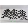 Image 1 : (12) Deck Bracket Scrolls- Different Sizes- Black