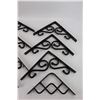 Image 4 : (12) Deck Bracket Scrolls- Different Sizes- Black