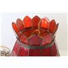 Image 2 : *Vintage Hanging Stained Glass Lamp