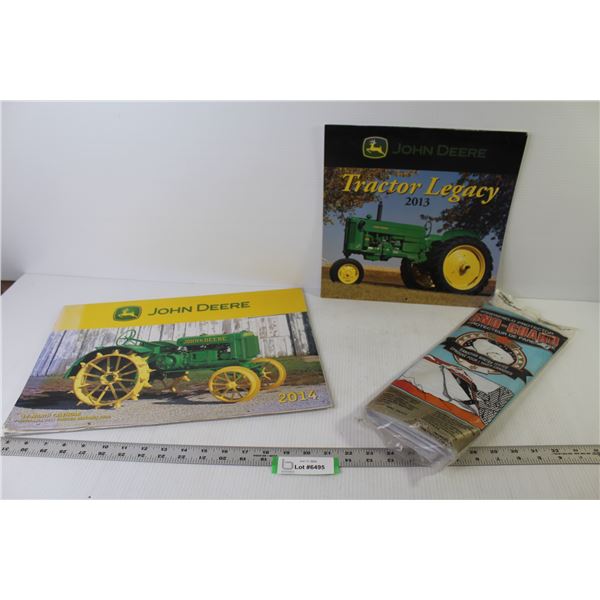 (2) John Deere Calendars (2013 - 2014) Sno-Guard Windshield Protector (NIB)