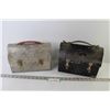 (2) Vintage Metal Lunch Pails (one has a thermos)