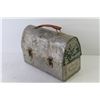 Image 5 : (2) Vintage Metal Lunch Pails (one has a thermos)