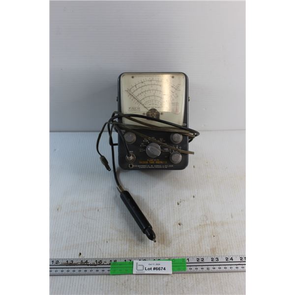 Vintage Paco Vacuum Tube Voltmeter - As Is