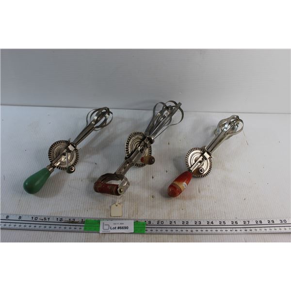 Vintage Hand Held Whisks
