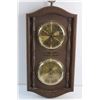 Image 2 : Wooden Barometer & Thermometer Vintage Wall Decoration