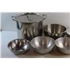 Image 2 : Various Size Metal Bowls and Stockpot