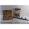 Miniature Tool Set, Playskool Toy and Crayon Clothes Rack