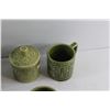 Image 4 : Ceramic Tea Set with (4) Mugs and Sugar & Cream - Made in Japan