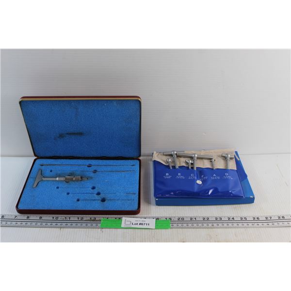 Telescoping Gages and Tool Deptii Micrometer