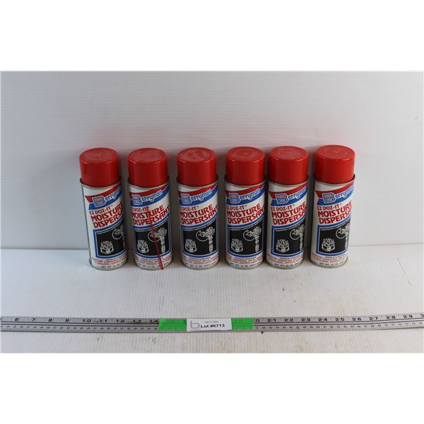 (6) Berryman Ez Doz It Moisture Dispenser Sprays