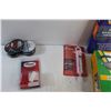 Image 10 : Electrical Tapes, Spring Bushing Kit, Twist Nozzle, 2 Cycle Motor Oil Mixing Tool and Assorted Items