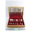 Vintage Cutlery Set in a Wooden Box