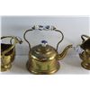 Image 3 : Brass Kettle and Creamers