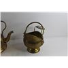 Image 8 : Brass Kettle and Creamers