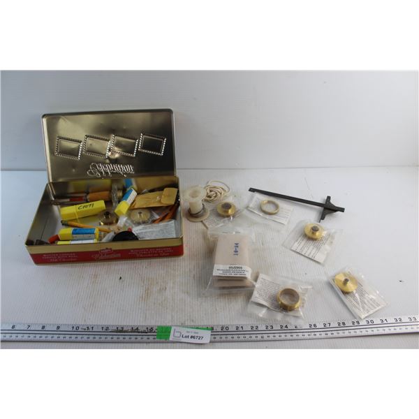 Wood Working Bits and Brass Template Guides and Assorted Items