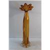 Image 10 : Amber Glass Vase and Candle Stand