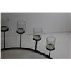 Image 2 : Amber Glass Vase and Candle Stand