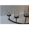 Image 5 : Amber Glass Vase and Candle Stand