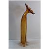 Image 6 : Amber Glass Vase and Candle Stand