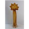 Image 9 : Amber Glass Vase and Candle Stand