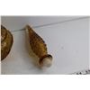 Image 11 : (2) Amber Glass Decanters