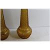 Image 5 : (2) Amber Glass Decanters