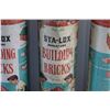 Image 3 : (3) Vintage Sta-Lox Miniature Building Bricks Set