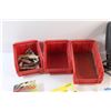 Image 9 : Hardware Trays, Thermostats, Jobmate Jigsaw, Bandsaw Blades and Assorted Items