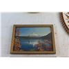 Image 4 : Ceramic Bird Wall Decoration and Framed Prints - Ocean View. Mount Fuji and Church View