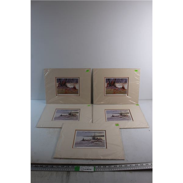 (5) Islets and Coprice Prints by Robert Genn 14'' x 11''