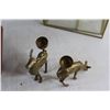 Image 3 : Miniature Display Boxes and Brass Deer Candle Holders